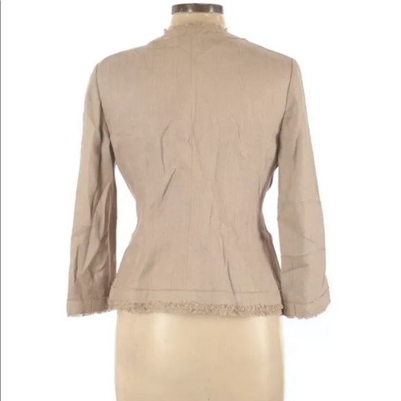 Ann Taylor snap button fringe jacket - Picture 6 of 6